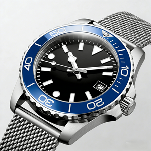 Luminous Dial Diving Wrist Watch with Sapphire Crystal and Mesh Band for Mens Outdoor Style Longinesing - Product Image 4