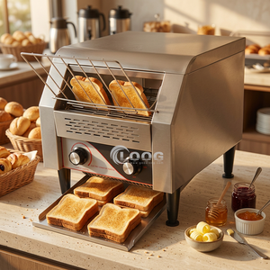 Four à pain en acier inoxydable certifié CE ETL, modèle TT-300, four électrique, meilleur équipement de boulangerie pour <span class=keywords><strong>la</strong></span> cuisine, 2200W, usage commercial - Product Image 2