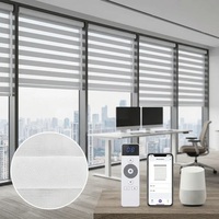 Stores en polyester imperméables à motif zèbre pour un nettoyage facile, stores jour et nuit pour cuisine et salle de bain, décoration de fenêtre moderne