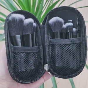 10pcs mini trang điểm bàn chải đặt du lịch rút ngắn rõ ràng xử lý bàn chải cho Eyeshadow Blush trang điểm bàn chải Kit với túi - Product Image 3