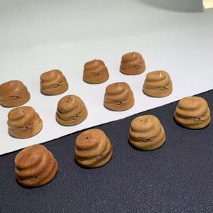 Colgante de Madera de Melocotón con Forma de Cubo de Comida, Amuleto de Buena Suerte, Regalo Unisex, Decoración para el Hogar y la Oficina - Product Image 3