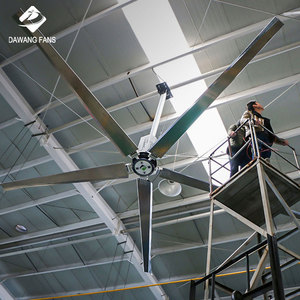 산업 천장 큰 나귀 팬 24ft 축 교류 팬 AC <span class=keywords><strong>DC</strong></span> 무브러시 모터 지붕에 의하여 거치되는 냉각기 2 년 50HZ/60HZ 저잡음 5 Pcs - Product Image 4