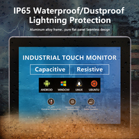 Moniteur LCD industriel de 10,4 pouces, écran tactile capacitif, tension large, affichage intégré adapté aux équipements d'automatisation