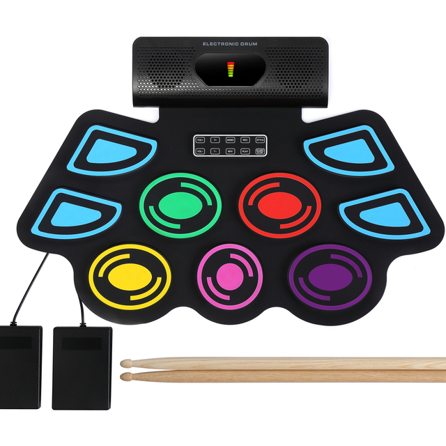 Hifing HiFing Portable Silicon Jazz Keyboard Digital Portable Electronic Roll up Drum Kits
