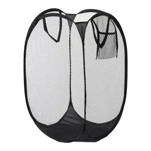 Fabric Folding Laundry Basket Organizer Household <b>Wall</b> <b>Hanging</b> Mesh <b>Storage</b> Bag for Dirty Clothes Bathroom Clothes Basket Frame - Product Image 5