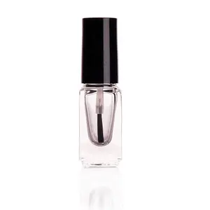 Großhandel hochwertige 5ml 10ml runde quadratische Bürste klar UV-Gel Custom Nagellack Glas leere Flasche