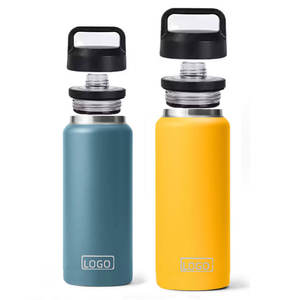 Borraccia Sportiva in Acciaio Inox a Doppia Parete con Isolamento Sottovuoto, 18OZ 26OZ 36OZ 64OZ, con Tappo a Beccuccio per Campeggio - Product Image 1