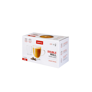 Verres thermiques à double paroi avec poignée pour café, lot de 2, 340 ml, tasses à café isolées résistantes à la chaleur, mugs en verre transparent réutilisables - Product Image 3
