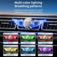 Diffuseur d'arômes pour voiture avec lumière RGB, clip de ventilation, lumière d'ambiance intérieure, parfum pour voiture