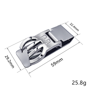不锈钢钱夹钱包时尚钱夹钱夹钱包 - Product Image 4