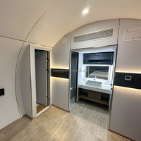 Camping pas cher Capsule House 3 Chambres Pliable Petites Maisons Modulaires De Luxe Maisons Préfabriquées Navire Maisons Modernes