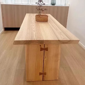 Superficie de Madera de <span class=keywords><strong>Pino</strong></span> Envejecida para Exhibición en Tiendas de Ropa y Mostrador de Caja, <span class=keywords><strong>Encimera</strong></span> de Madera Sólida - Product Image 2