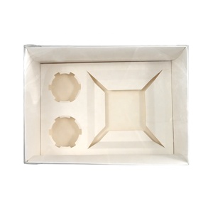 Xjh <span class=keywords><strong>2</strong></span> Holtes Cupcake Bento Boxes Met Doorzichtig Deksel Bakkerij <span class=keywords><strong>Box</strong></span> Cake Verpakking Muffin Cup Bento <span class=keywords><strong>Box</strong></span> Voor Verjaardagsfeestje - Product Image 4