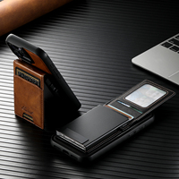 Étui de téléphone SUTENI pour iPhone 17 Pro Max avec chargement magnétique sans fil, porte-cartes, portefeuille, boîte à cartes à bouton, cadre photo, compatible 16 15