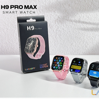 Meilleures ventes - Montre connectée Android H9 Pro Max - Série IP67 - Étanche - Boussole - Appels Bluetooth - Chargeur sans fil - Unisexe - Sport - Fitness