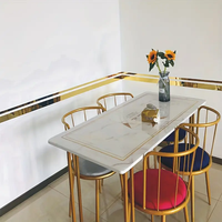 Acrylique auto-adhésif décoratif taille mur ligne plafond cadre décoratif bord bande pour mur TV rideau décoration murale