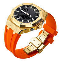 Luxuriöses 5. Generation Mattiertes 316L Edelstahl Qualität Modifiziertes G-Watch Shock Ga2100 Eichengehäuse Uhr Mod-Kit