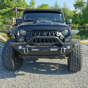 Parrilla Delantera Modificada para Jeep Wrangler JK/JKU <span class=keywords><strong>Rubicon</strong></span> Sahara Sport 2007-2018, ABS (Negro Mate) - Product Image 2