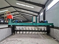 Moteur de benne à compost de type bac à engrais organique, productivité élevéeRetourneur de compost à rainures / Retourneur de