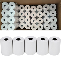 Rouleau de papier thermique pour caisse enregistreuse, impression personnalisée de prix et de tickets de loterie, haute douceur, 48-80 g/m², vente chaude en usine