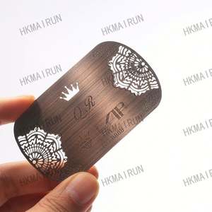 High Quality Standard Anodized Aluminum Blank Metal Business Card - Product Image 4