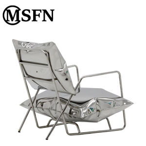 मूल डिजाइन स्टेनलेस स्टील अवकाश कुर्सी मजबूत टिकाऊ इनडोर आउटडोर लिविंग रूम फर्नीचर चेज़ लाउंज जलरोधक - Product Image 3