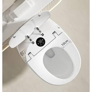 Juego de inodoro inteligente de alta calidad, <span class=keywords><strong>cisterna</strong></span> oculta con <span class=keywords><strong>WC</strong></span> colgado en la pared, accesorio de baño con Control remoto de pared trasera alargada sin tanque - Product Image 5