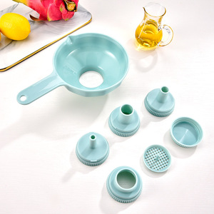 Wide Mouth Funnel 7 Piece Set Plastic Multi Functional Kitchen Canning Oil Pouring Tool - Product Image 4