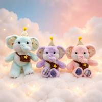Vente en gros usine : Peluche Éléphant Rembourrée de 8 Pouces - Poupée Animale en Velours Doux de Haute Qualité pour Cadeau Enfant et Prix de Machine à Pinces