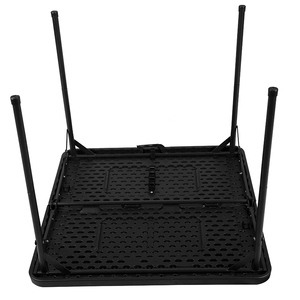 Hitree Mesa dobrável de alumínio para acampamento ao ar livre, mesa dobrável para jantar, praia, jardim, piscina, mesa para festas