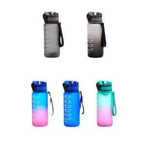 Botella de Agua de Plástico TRITAN de Gran Capacidad, Diseño Degradado Elegante, Resistente a Caídas, Deportiva, para Mujer, Verano, Fitness - Product Image 5