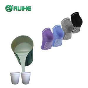 Sản xuất rõ ràng <span class=keywords><strong>2</strong></span> phần ab dệt Silicone lỏng cao su cho vớ lớp phủ - Product Image 2
