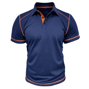 MAQVOB nuova <span class=keywords><strong>Polo</strong></span> estiva da uomo a maniche corte europa da uomo tinta unita con risvolto <span class=keywords><strong>Polo</strong></span> abbigliamento uomo <span class=keywords><strong>Cross</strong></span> - Product Image 1
