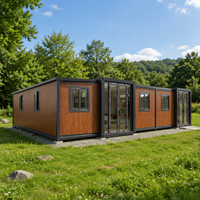 Bâtiment préfabriqué en structure métallique pour maison conteneur, idéal pour aménagement de jardin, logement extérieur et usage professionnel