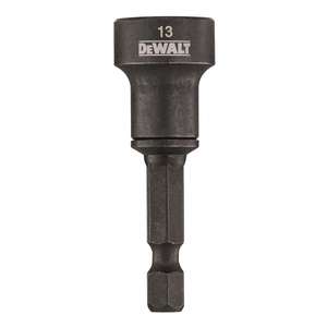 Dewalt Magnetic Hex <b>Socket</b> <b>13mm</b> 1/4 In Drive Black Oxide Industrial Automotive Repair - Product Image 1