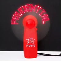 Ventilatore Portatile Mini LED SUNNYCSX con Messaggio Personalizzabile, Ventilatore Elettrico Programmabile con Display LED