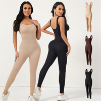 Body sans manches à col carré pour femmes contrôle du ventre jambe longue Shapewear string sculptant le corps Shaper