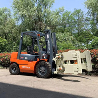 Chariot élévateur diesel HECHA à bon prix, 2 tonnes, 2,5 tonnes, 3 tonnes, 3,5 tonnes avec pince à rouleaux de papier