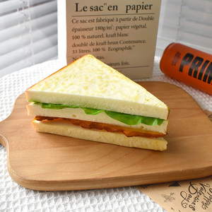 Modelo de Exhibición de Cocina de Dibujos Animados: Sándwich, Hamburguesa, Perrito Caliente, Manualidades de Plástico Ecológico, Accesorios de Educación Temprana, Restaurante - Product Image 6