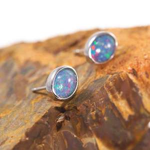 14K 18K oro amarillo joyería pendientes 7-10 días entrega esmeril y ópalo precios por gramo joya fábrica - Product Image 6