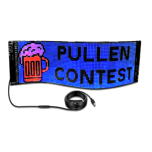 Linh hoạt RGB LED Bảng điều chỉnh kỹ thuật số dẫn đăng ký lập trình biểu ngữ hiển thị phát sáng trong tối cửa sổ màn hình cho xe - Product Image 5