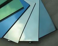Verre réfléchissant coloré teinté bleu bronze gris vert rose clair