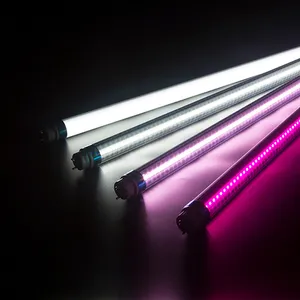 공장 빛을 위한 LED 관 T8 분홍색 색깔 2ft 3ft 4ft 5ft 9W12W 18W 23W 알루미늄 주문을 받아서 만들어진 Tubo De luces는 30 C De 4 Led 4.5cn 를 지도했습니다