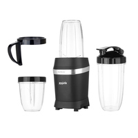 Mixeur personnel BLENDER PRO TURBO 600W/1000W, pour shakes, smoothies, préparation alimentaire et mélange de produits congelés, 24 onces