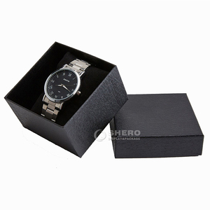 Eco Friendly Hard Watch Paper <b>Box</b> Soft Velvet Pillow Insert Custom Printed Logo Luxury Wristwatch <b>Packing</b> Bulk Supply Factory - Product Image 2