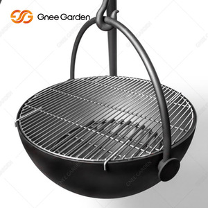 كورتين من الحديد الزهر قابل للفصل بالشرفة ، موقد شواء دوار ، تصميمات معلقة برازيلي - Product Image 6