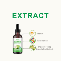 YanniGlow OEM ODM Compléments Alimentaires à Base de Plantes Gouttes de Corossol Graviola avec Soutien Antioxydant pour le Système Immunitaire et la Santé Digestive