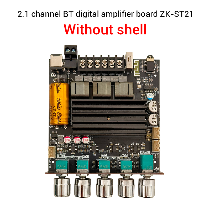WUZHI AUDIO ZK-ST21 2.1 Channel Audio Sound Speaker Amplifier Board