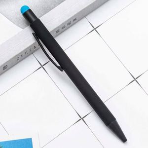 Hot Sale Logo Soft Touch Metal Stylus Thin Business Click for Advertising Promotion <b>Colorful</b> <b>Pen</b> Custom Promotional Gifts - Product Image 6