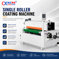 Machine de revêtement automatique UV à rouleau unique, applicateur de couche de finition fine de précision pour meubles, panneaux MDF, revêtements de sol SPC, panneaux de silicate de calcium